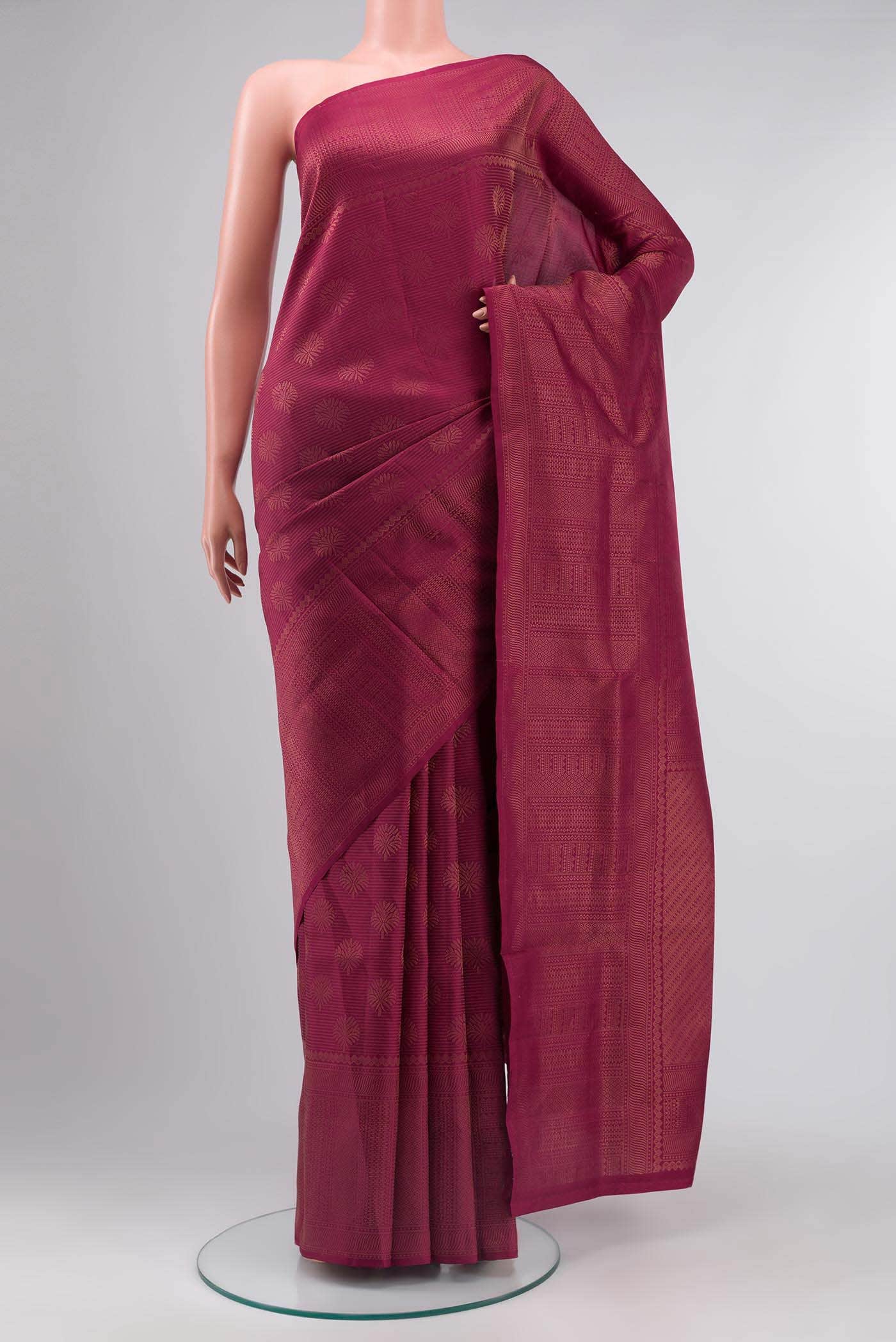 Maroon Soft Silk Saree