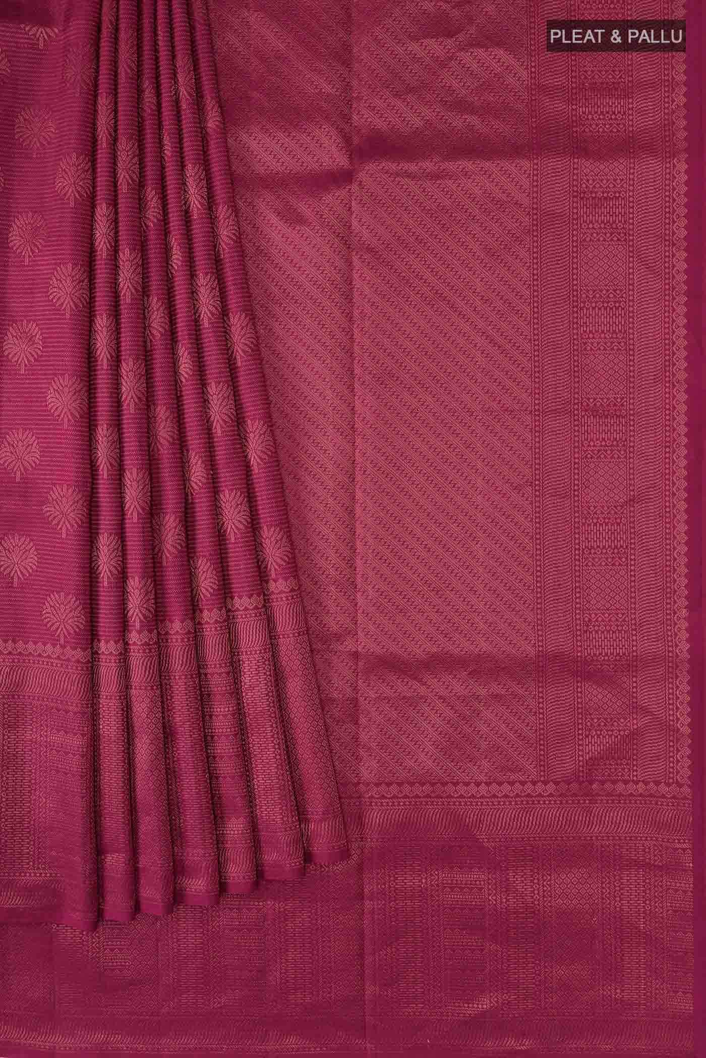 Maroon Soft Silk Saree