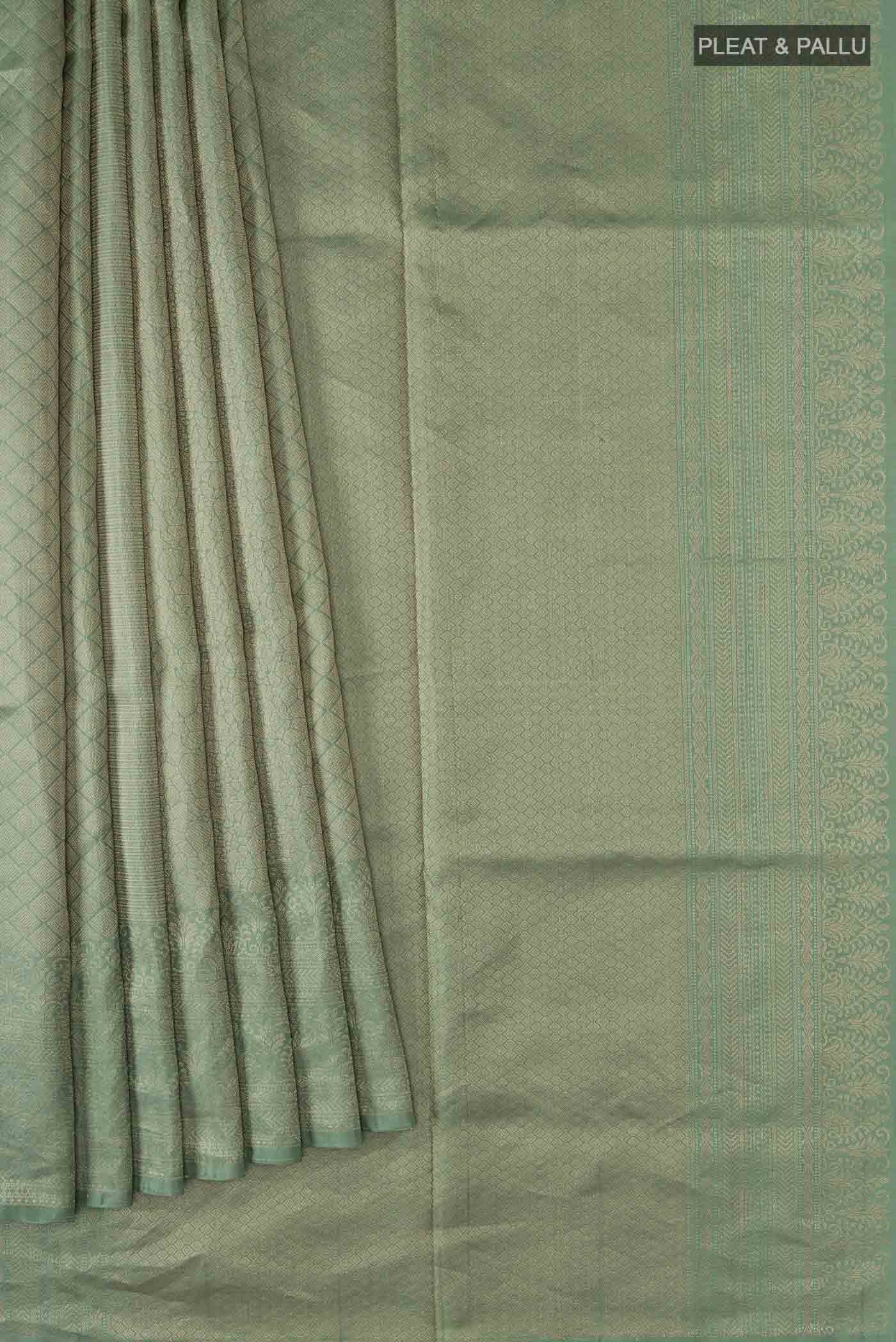 Sea Green Soft Silk Saree