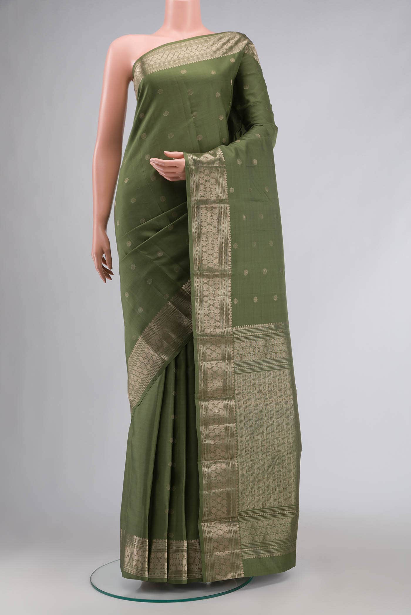 Green Kanchipuram Silk Saree