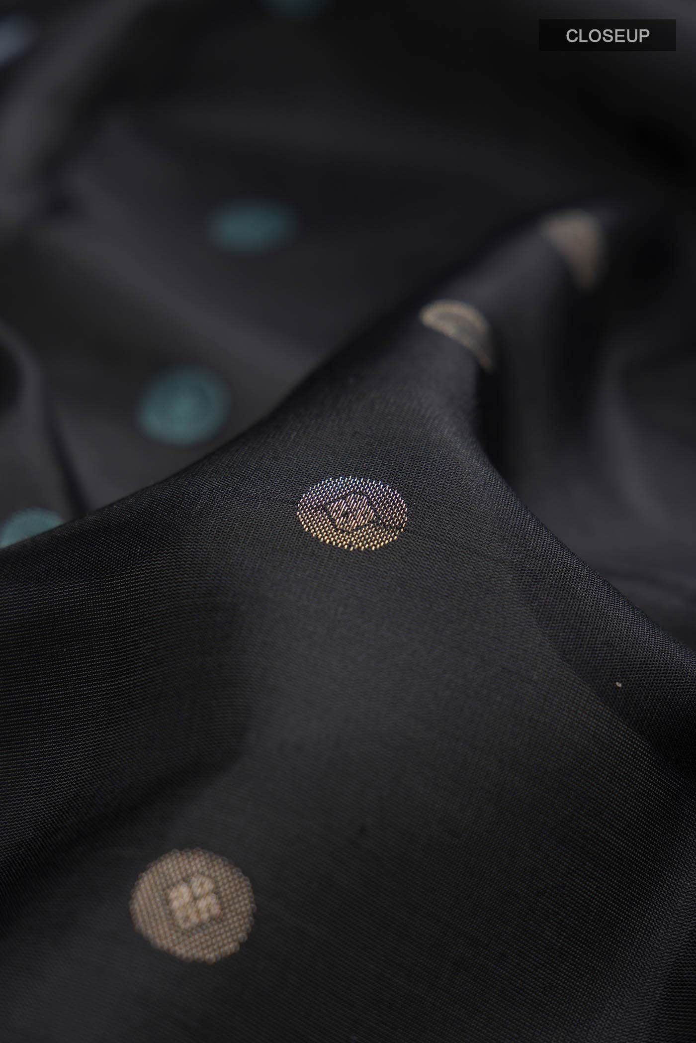 Black Kanchipuram Silk Saree