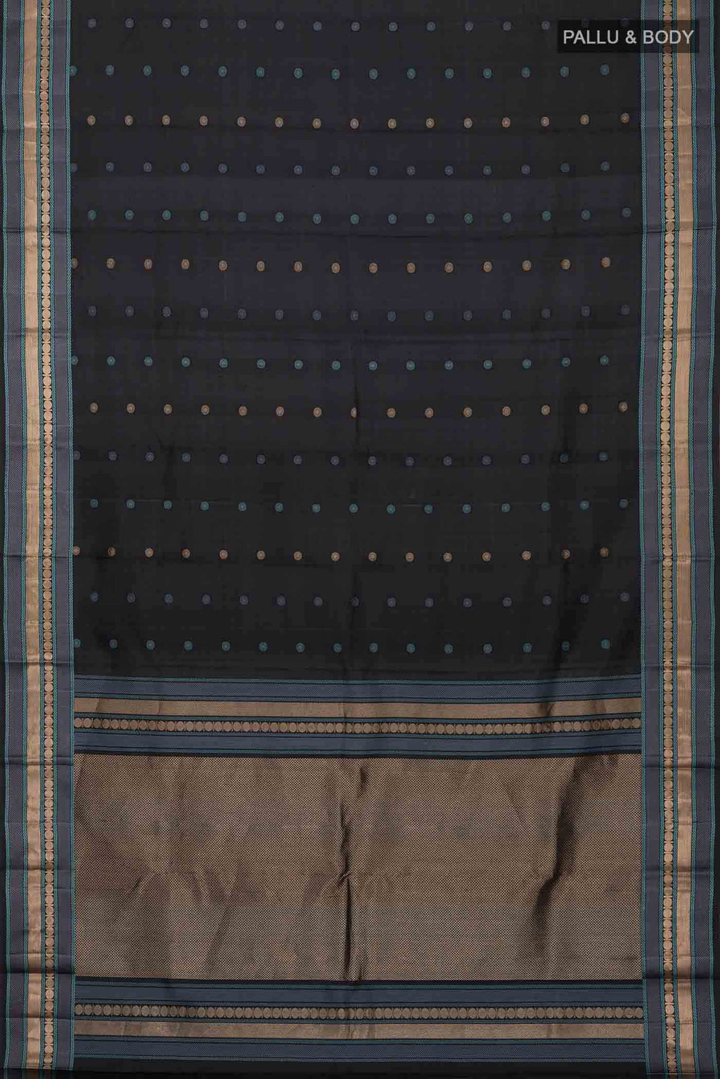Black Kanchipuram Silk Saree