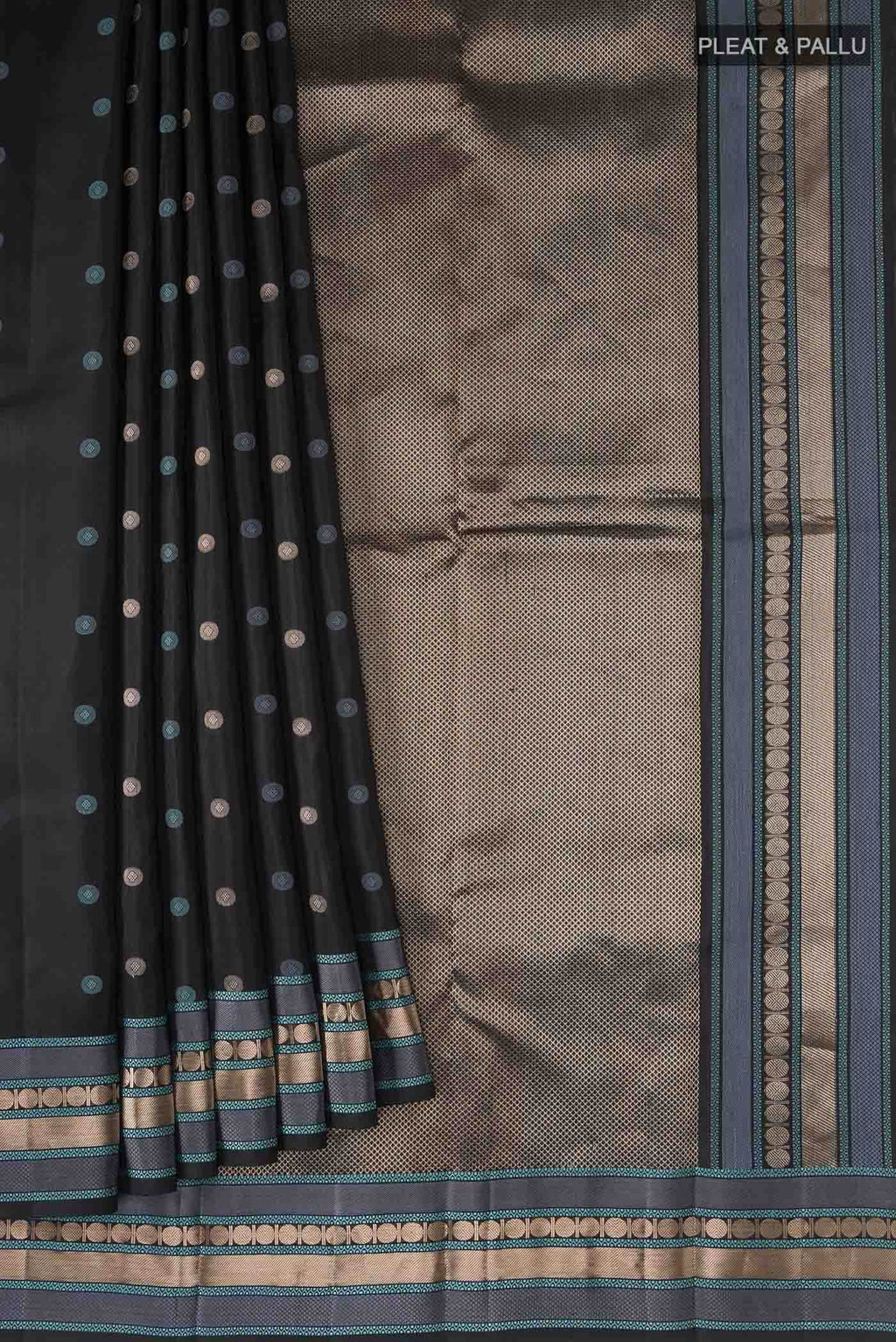 Black Kanchipuram Silk Saree