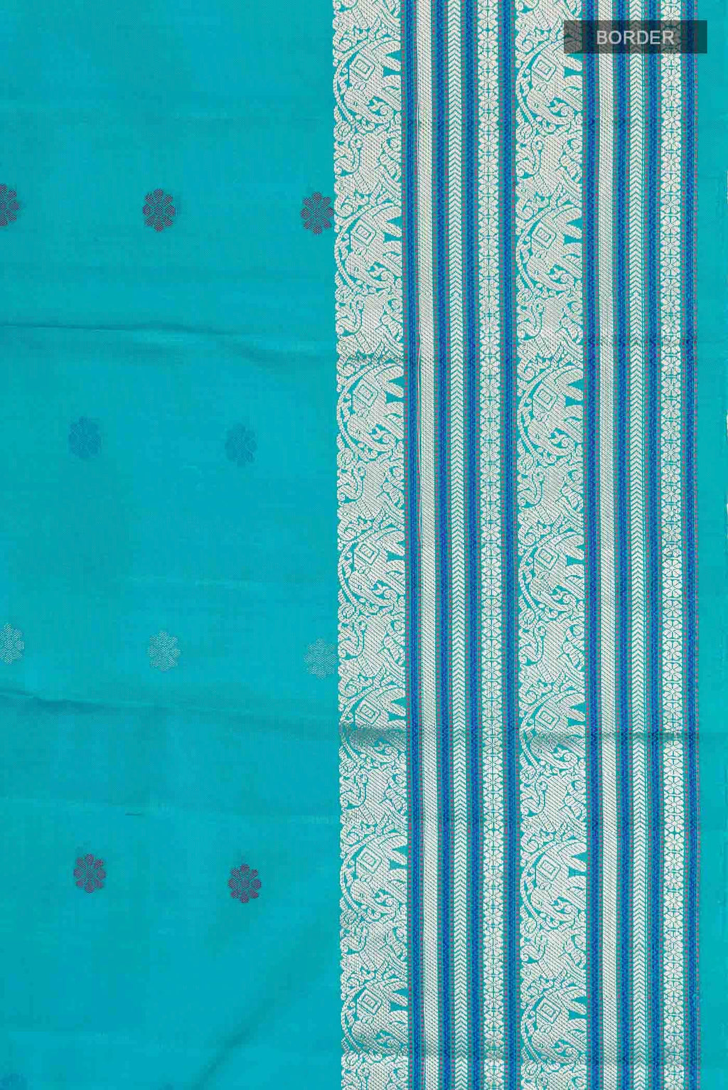 Blue Kanchipuram Silk Saree