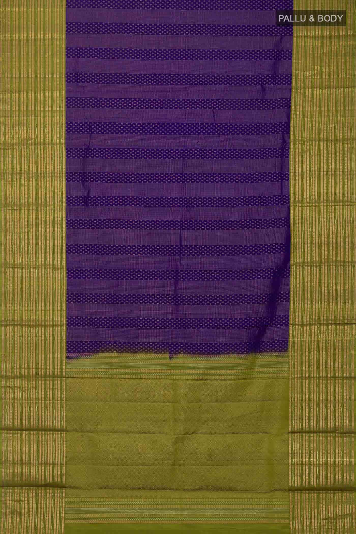 Blue Kanchipuram Silk Saree