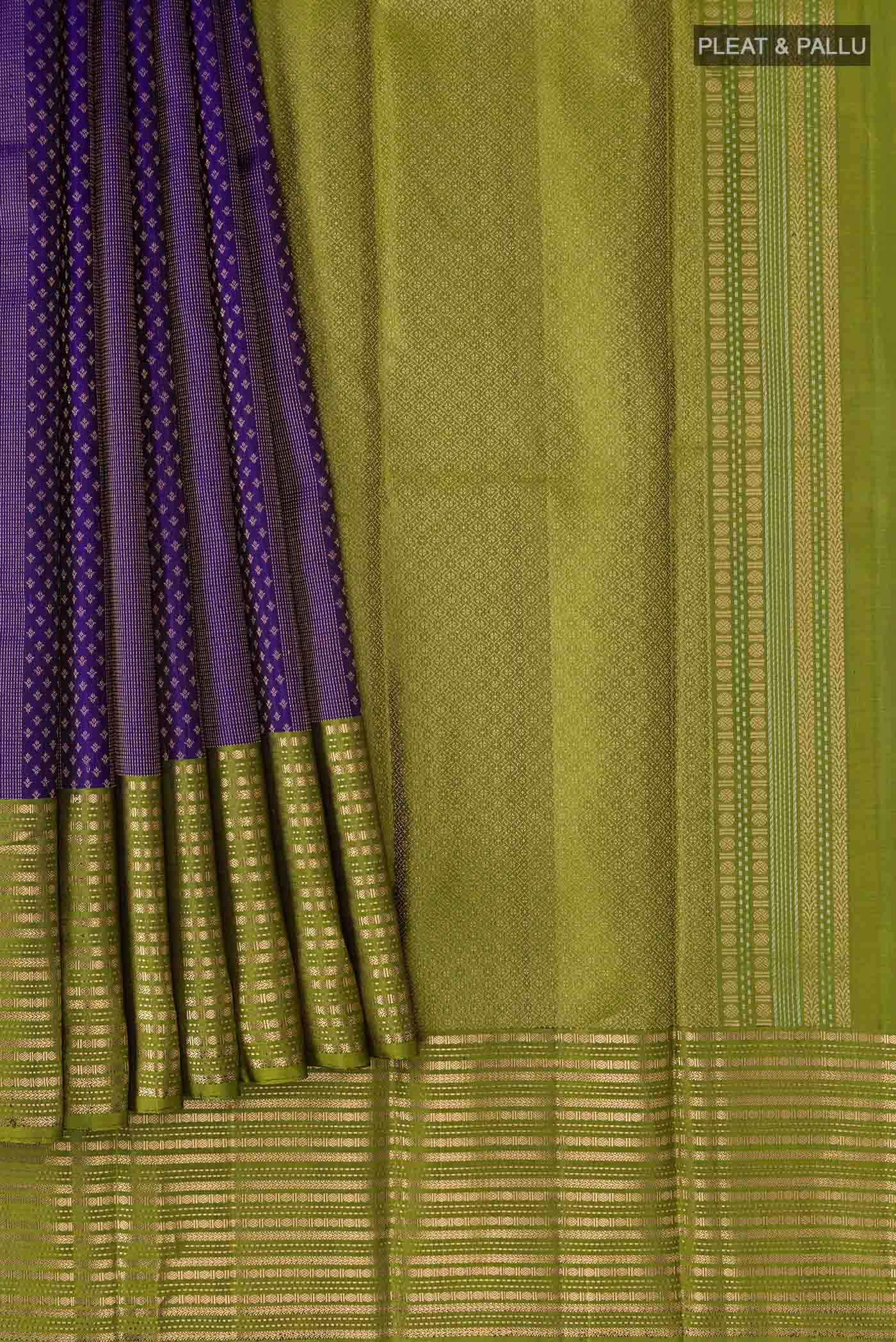 Blue Kanchipuram Silk Saree