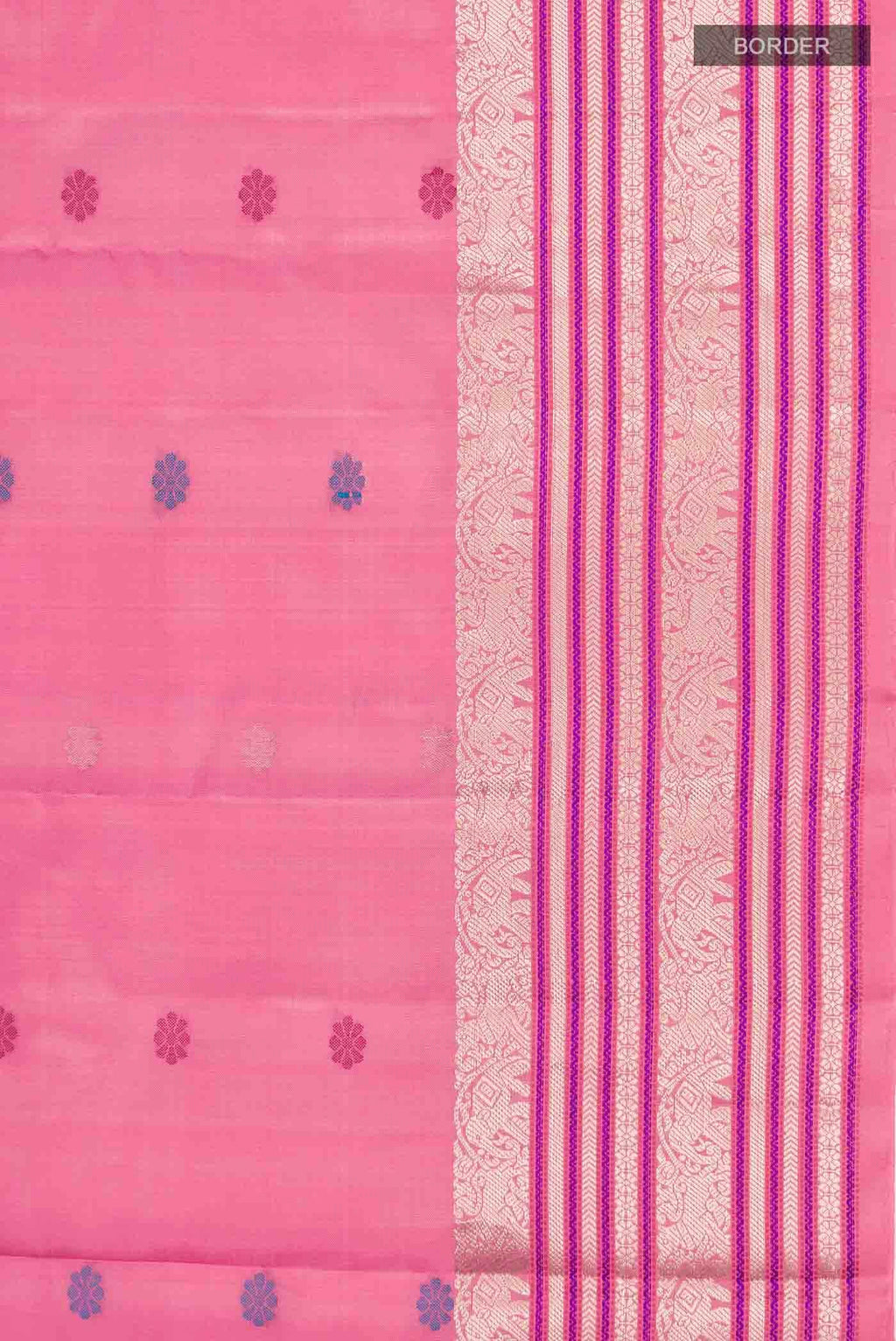 Pink Kanchipuram Silk Saree