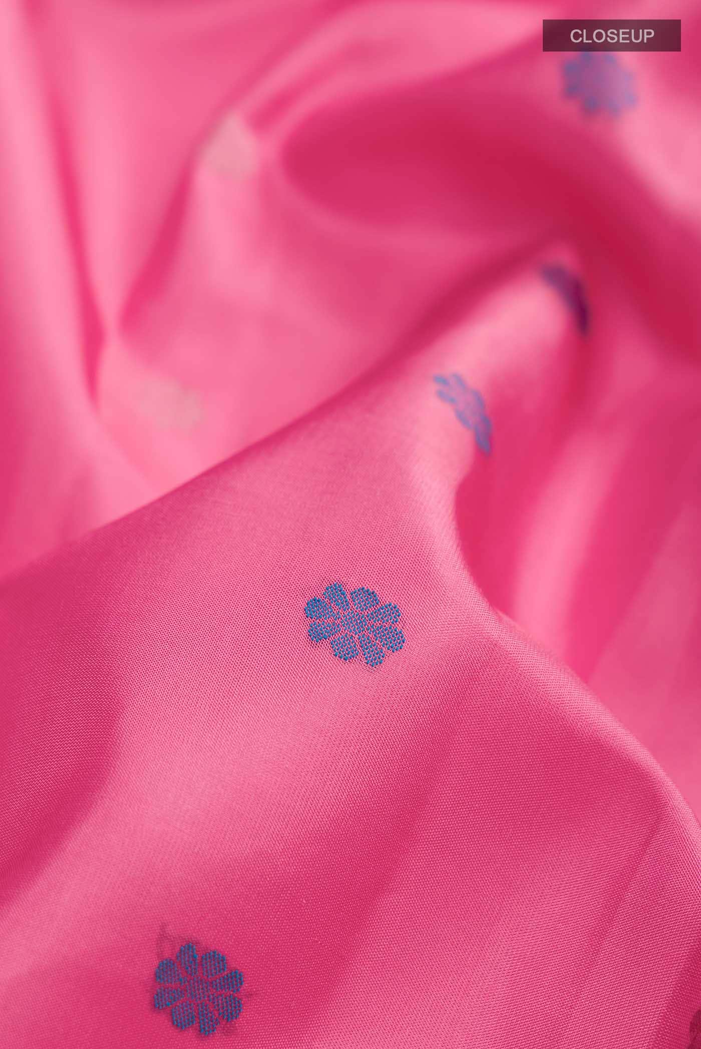 Pink Kanchipuram Silk Saree