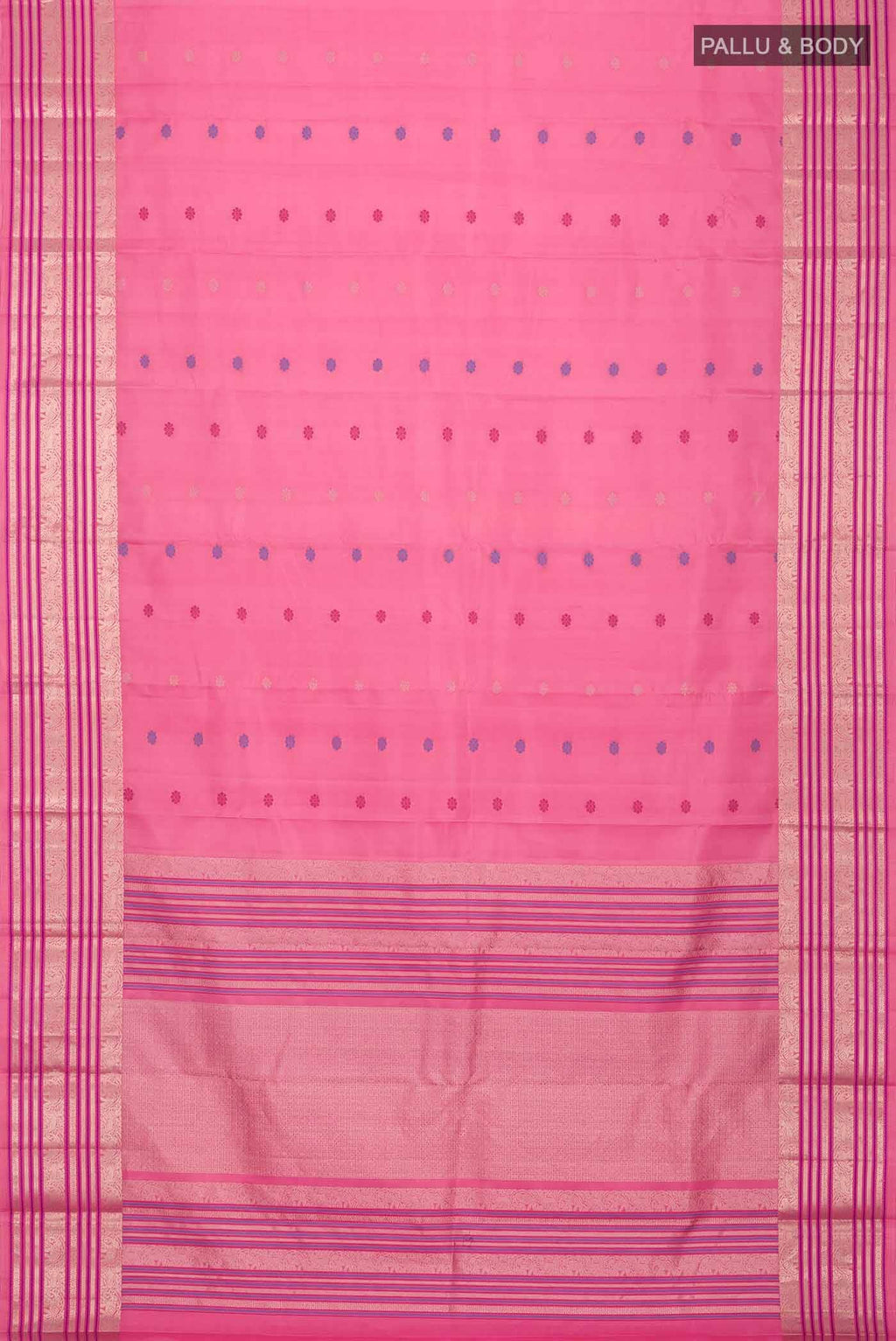 Pink Kanchipuram Silk Saree