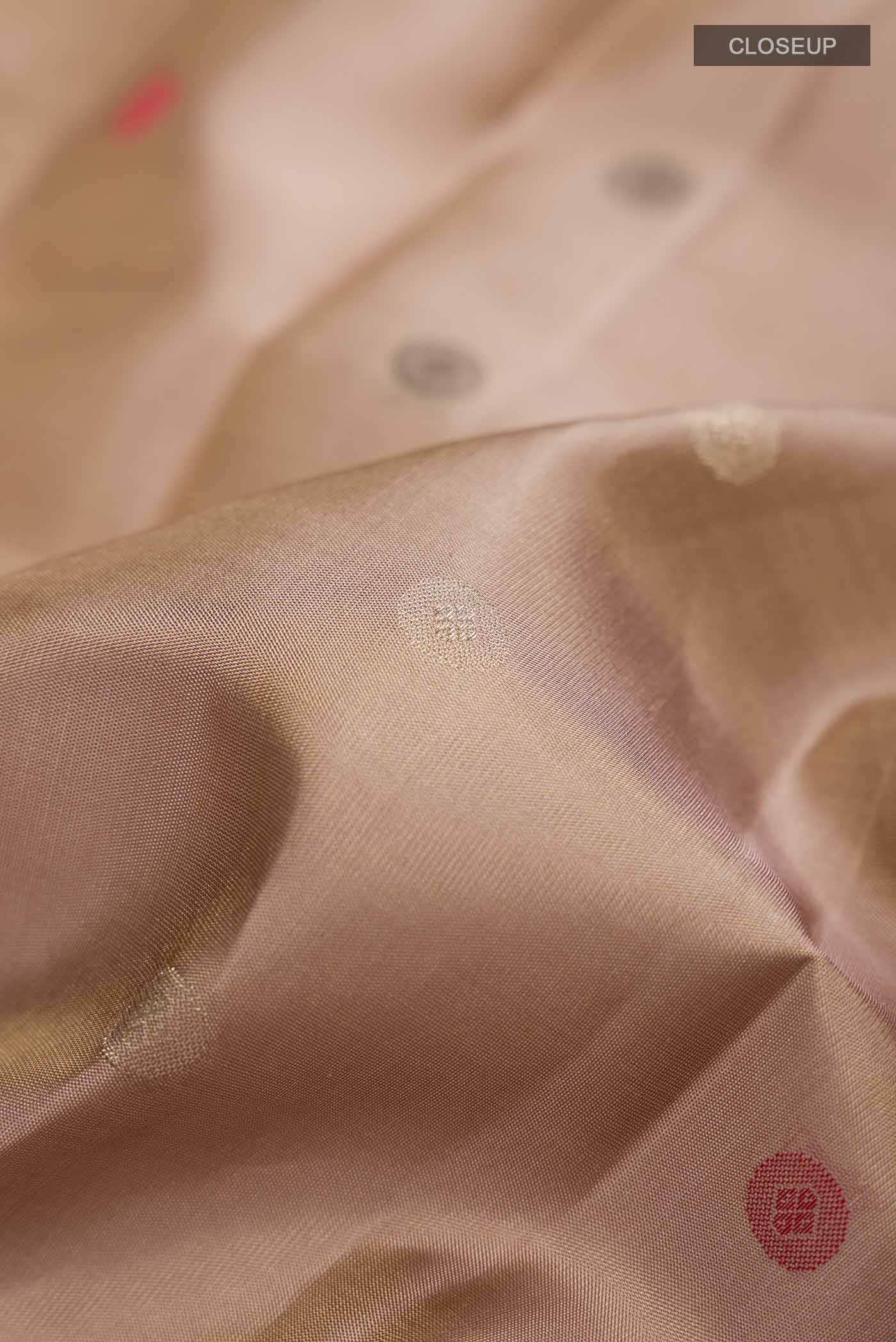 Dark Beige Kanchipuram Silk Saree