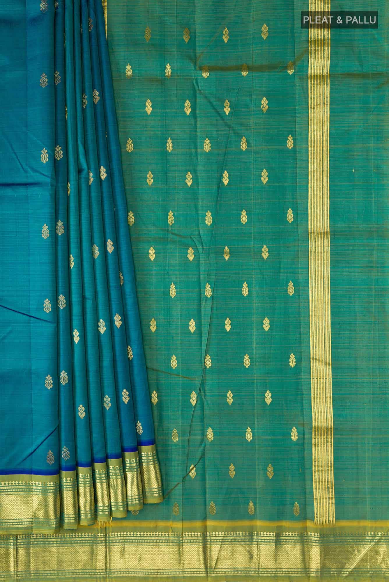 Blue Kanchipuram Silk Saree