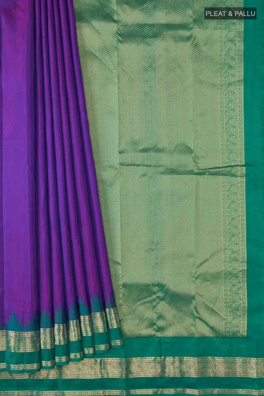 Purple Kanchipuram Silk Saree