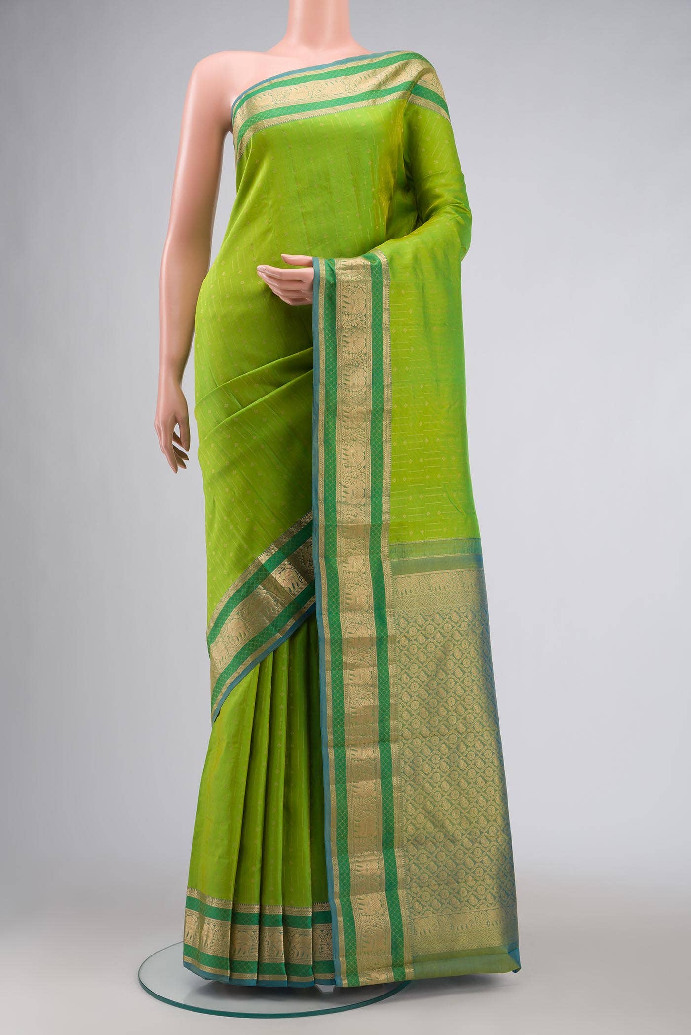 Green Kanchipuram Silk Saree