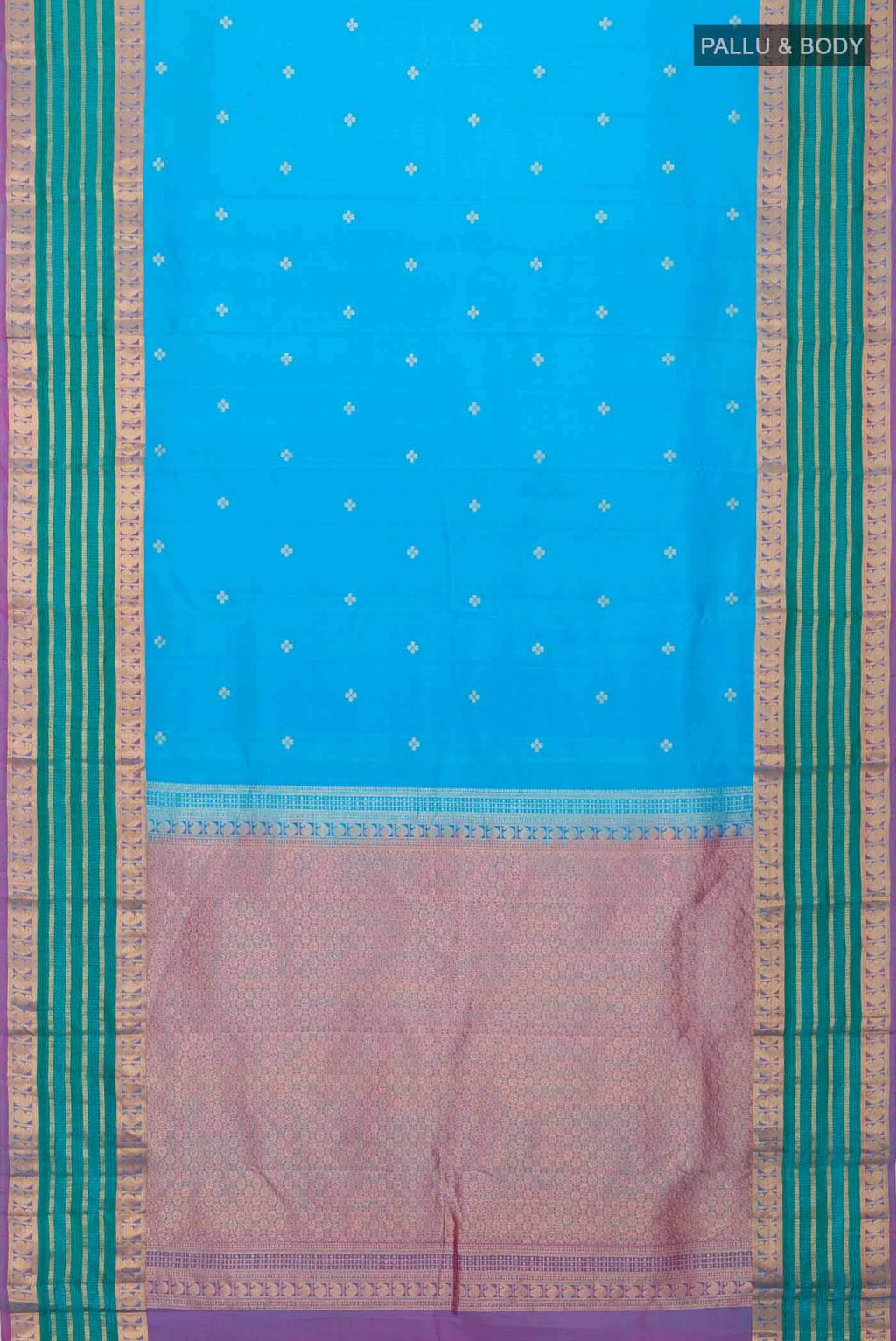 Blue Kanchipuram Silk Saree