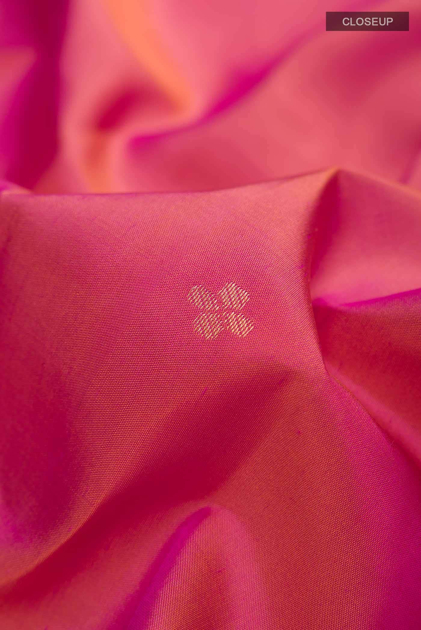 Orange Kanchipuram Silk Saree