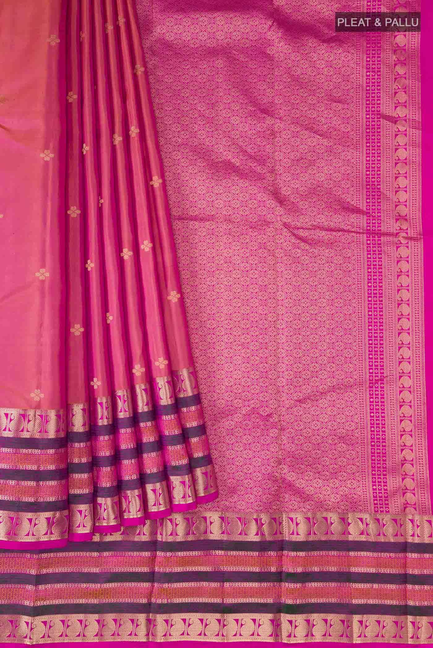 Orange Kanchipuram Silk Saree