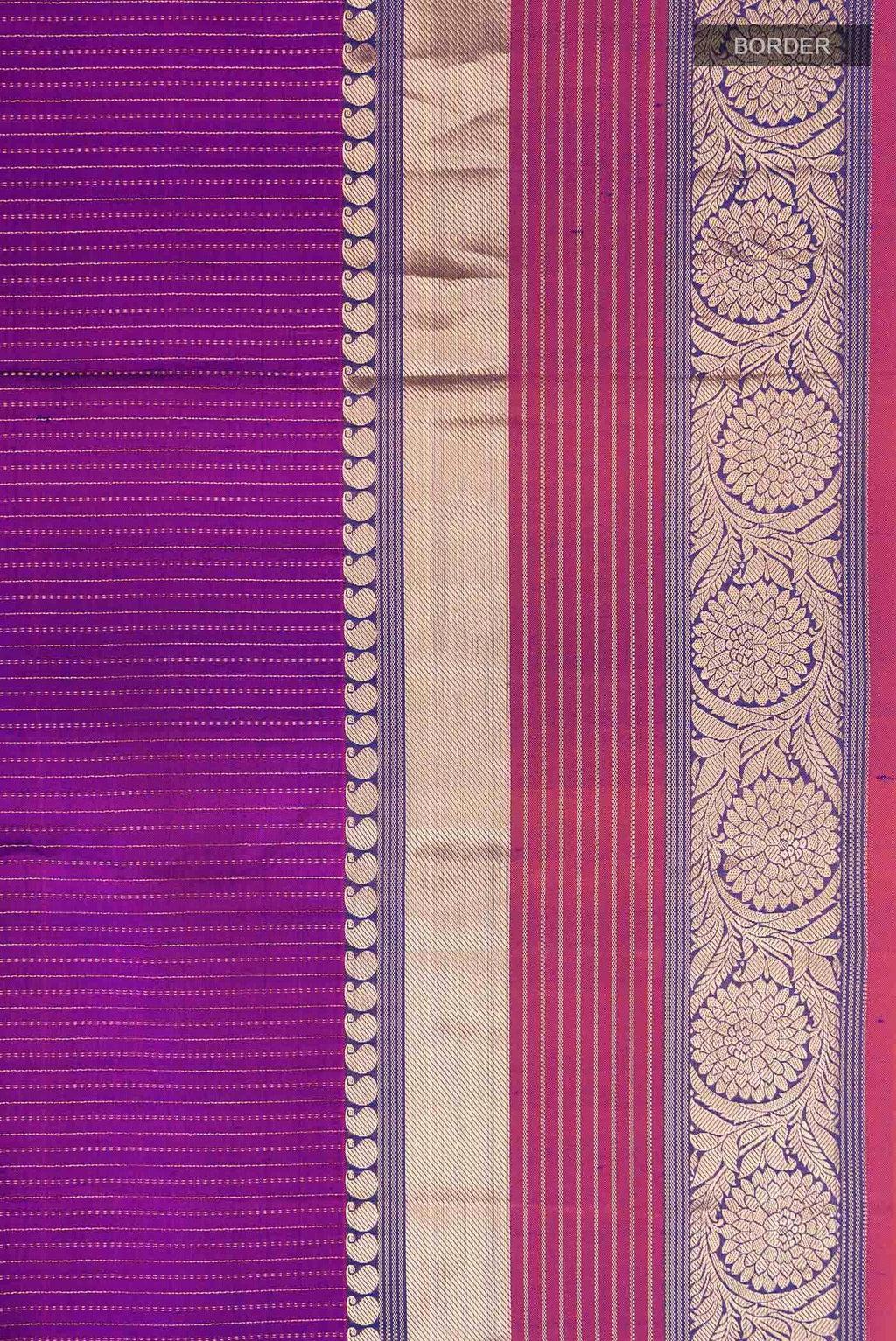 Purple Kanchipuram Silk Saree