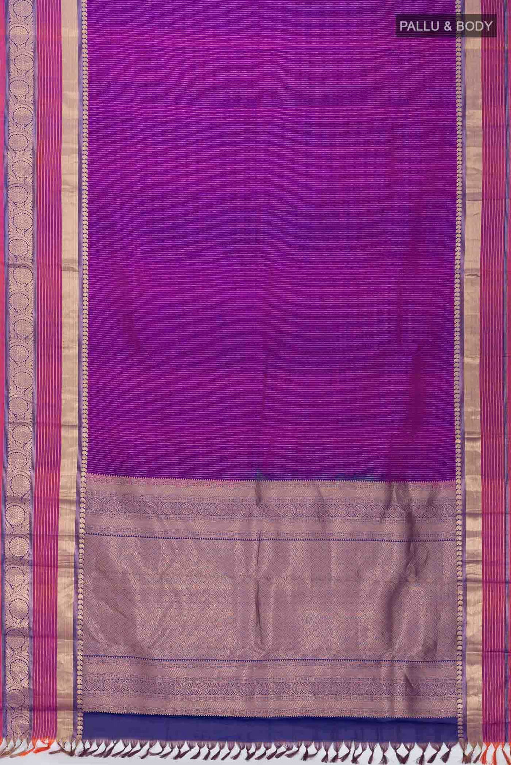 Purple Kanchipuram Silk Saree