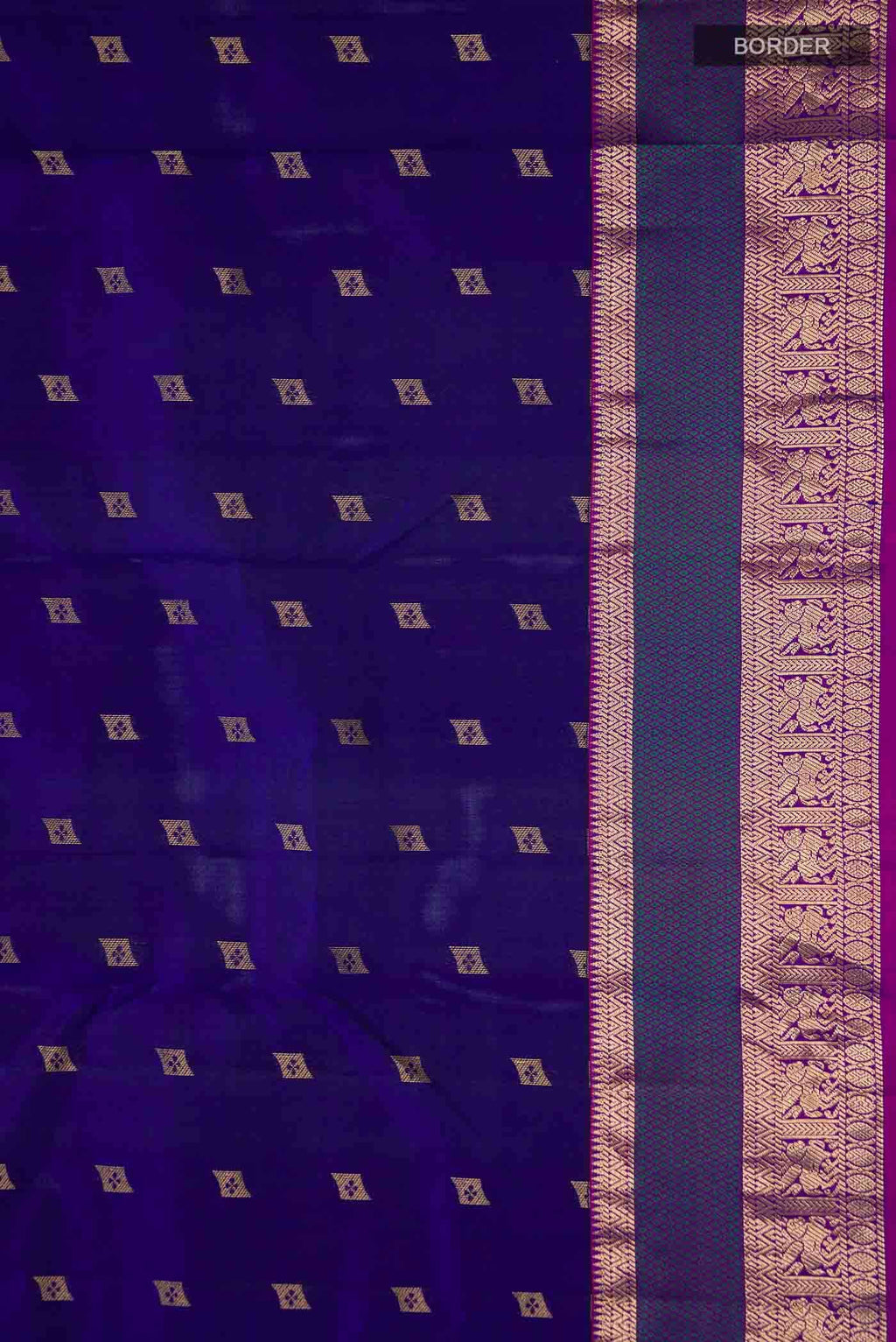 Blue Kanchipuram Silk Saree
