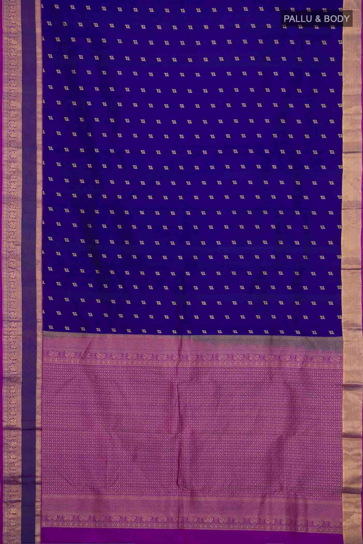 Blue Kanchipuram Silk Saree