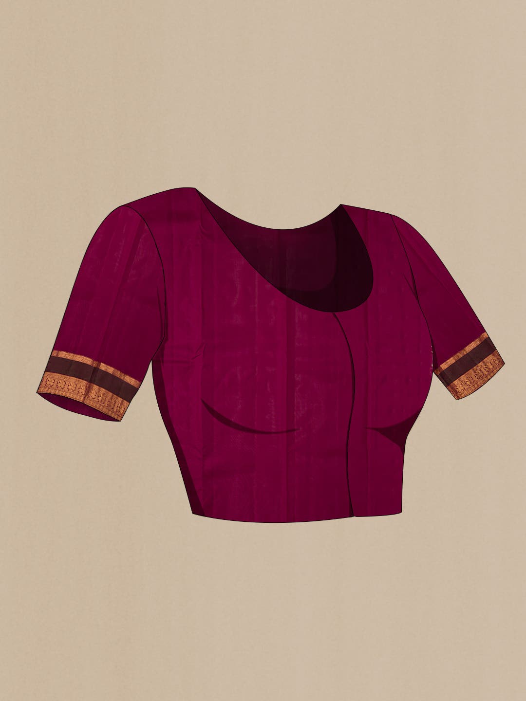 Purple Kanchipuram Silk Saree
