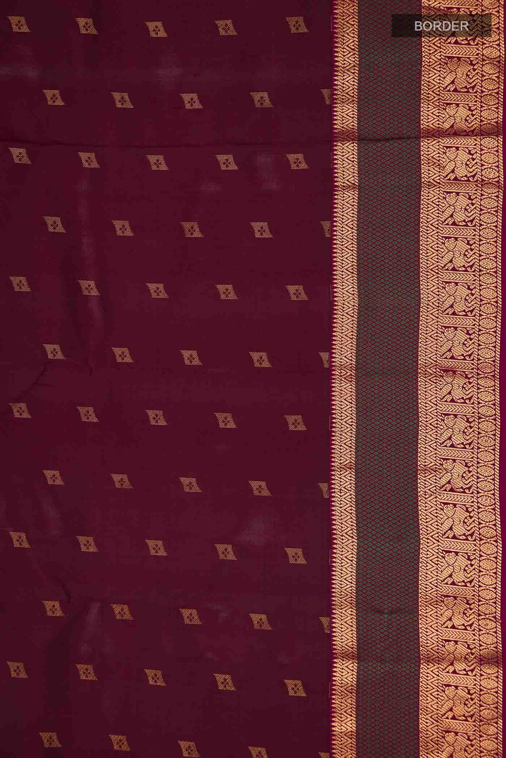 Purple Kanchipuram Silk Saree