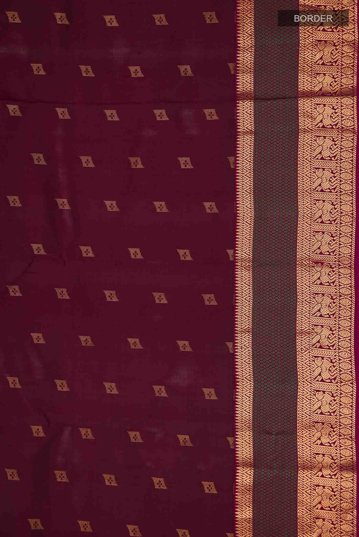Purple Kanchipuram Silk Saree