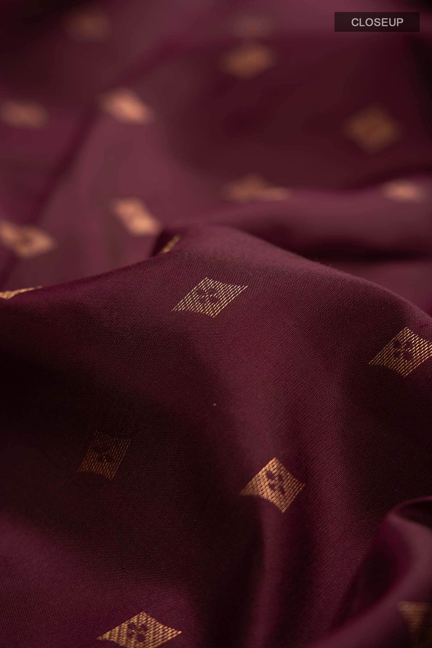 Purple Kanchipuram Silk Saree
