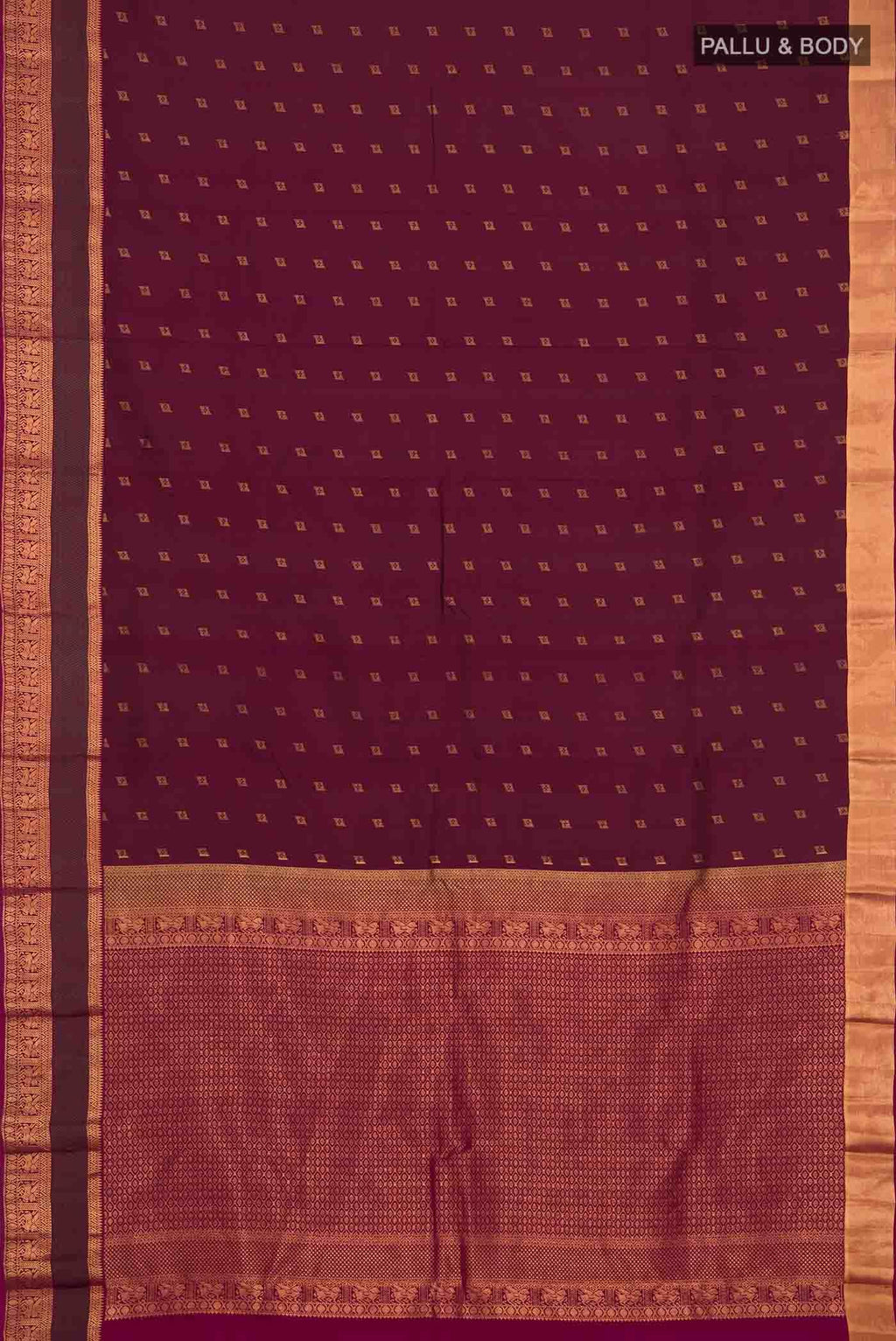 Purple Kanchipuram Silk Saree