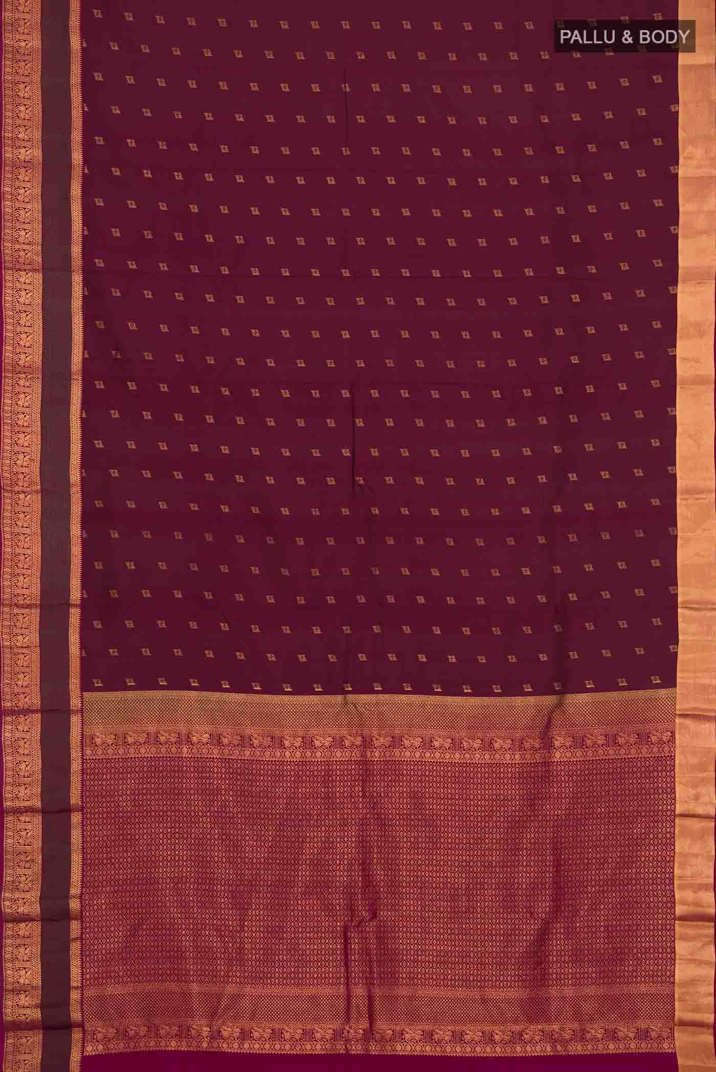 Purple Kanchipuram Silk Saree