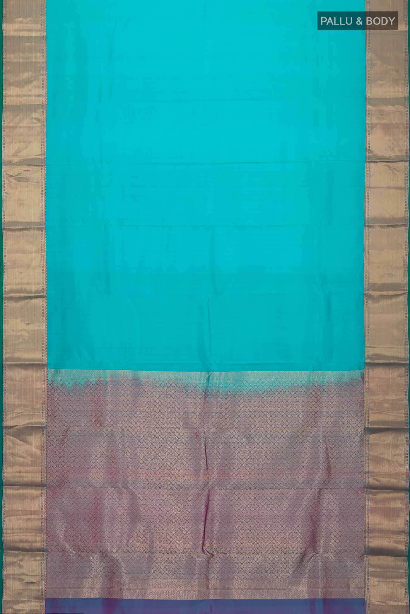Blue Kanchipuram Silk Saree