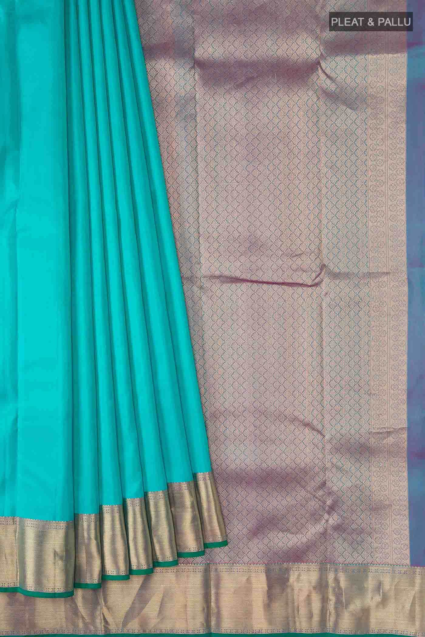 Blue Kanchipuram Silk Saree