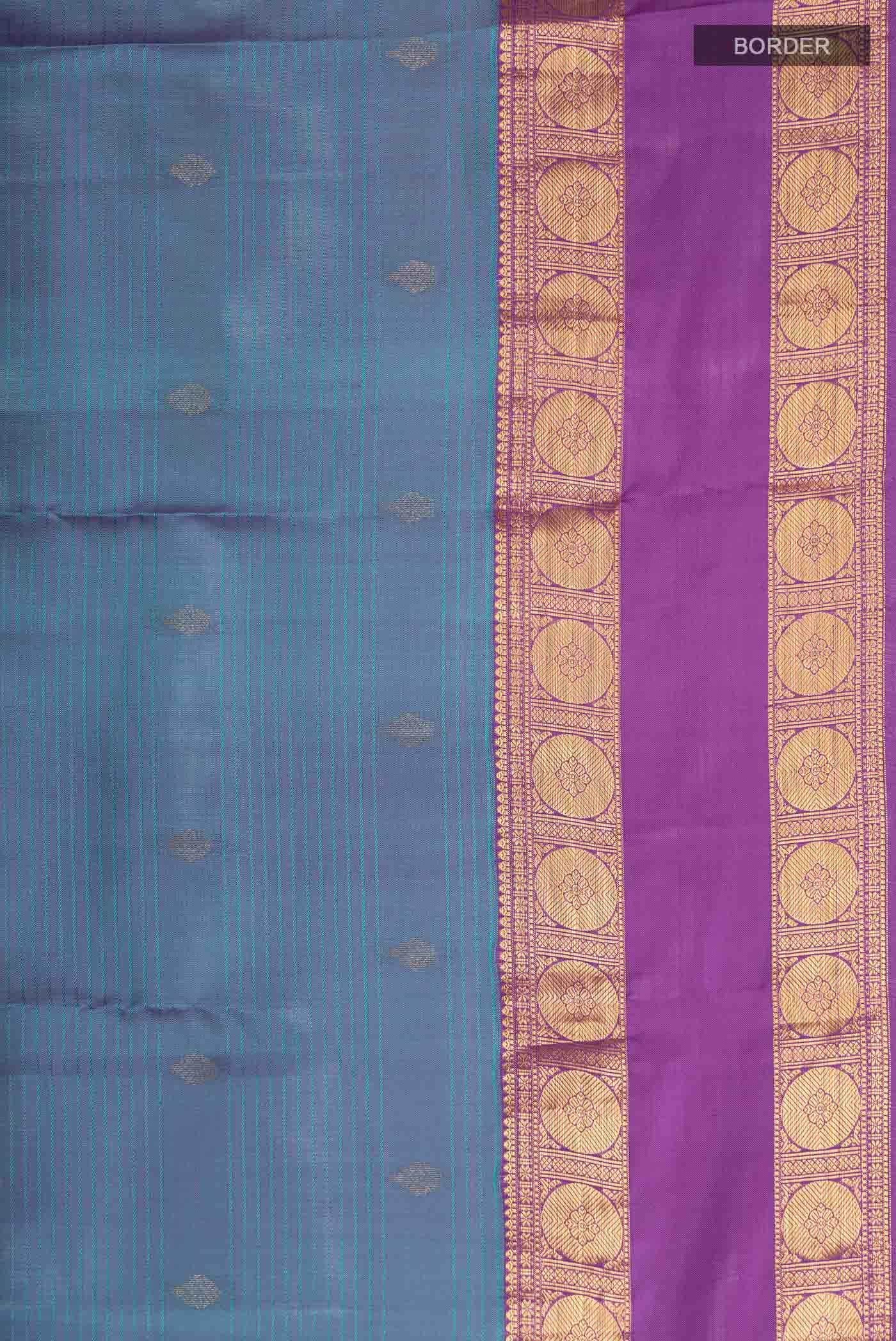 Blue Kanchipuram Silk Saree