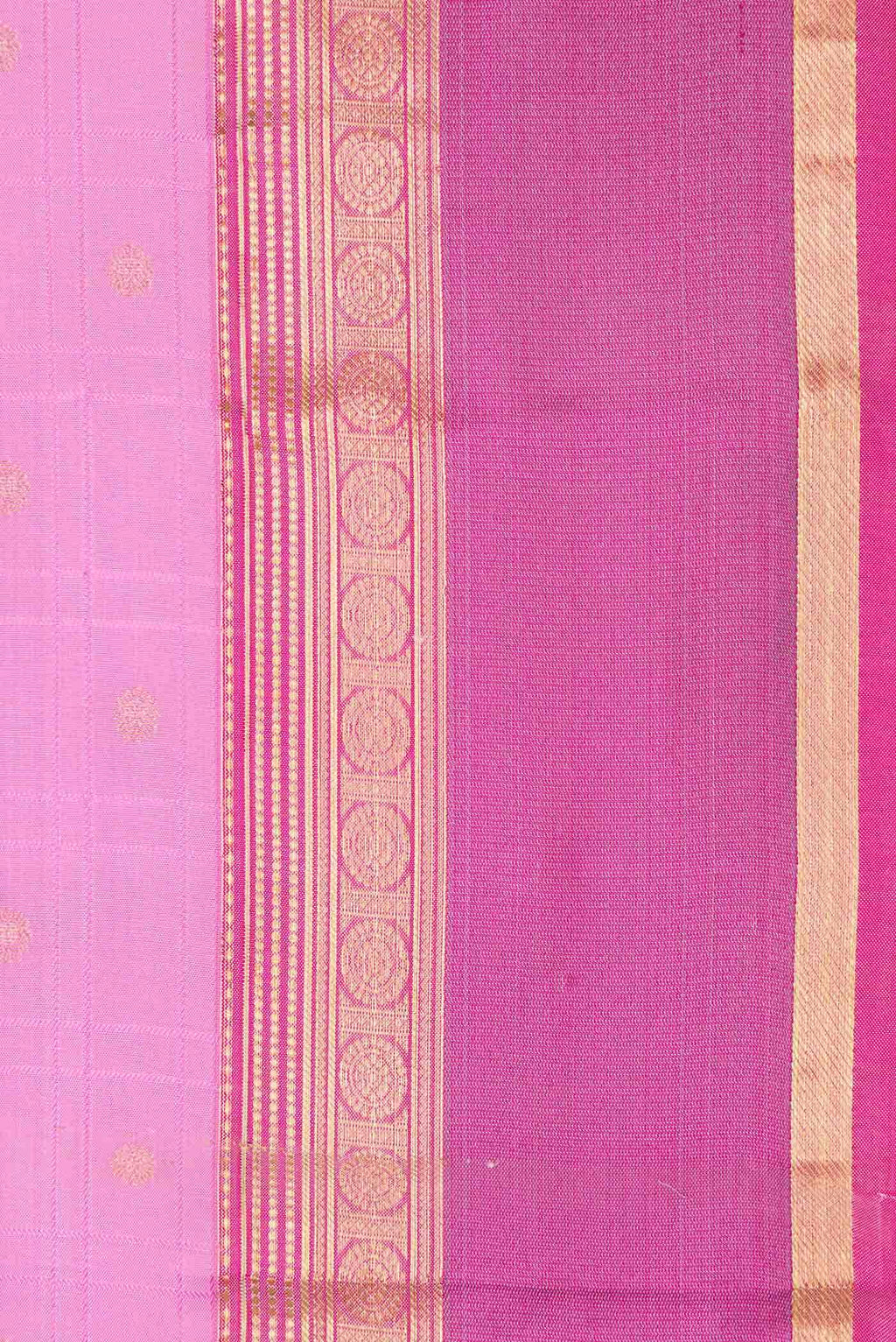Pink Dual Tone Kanchipuram Silk Saree