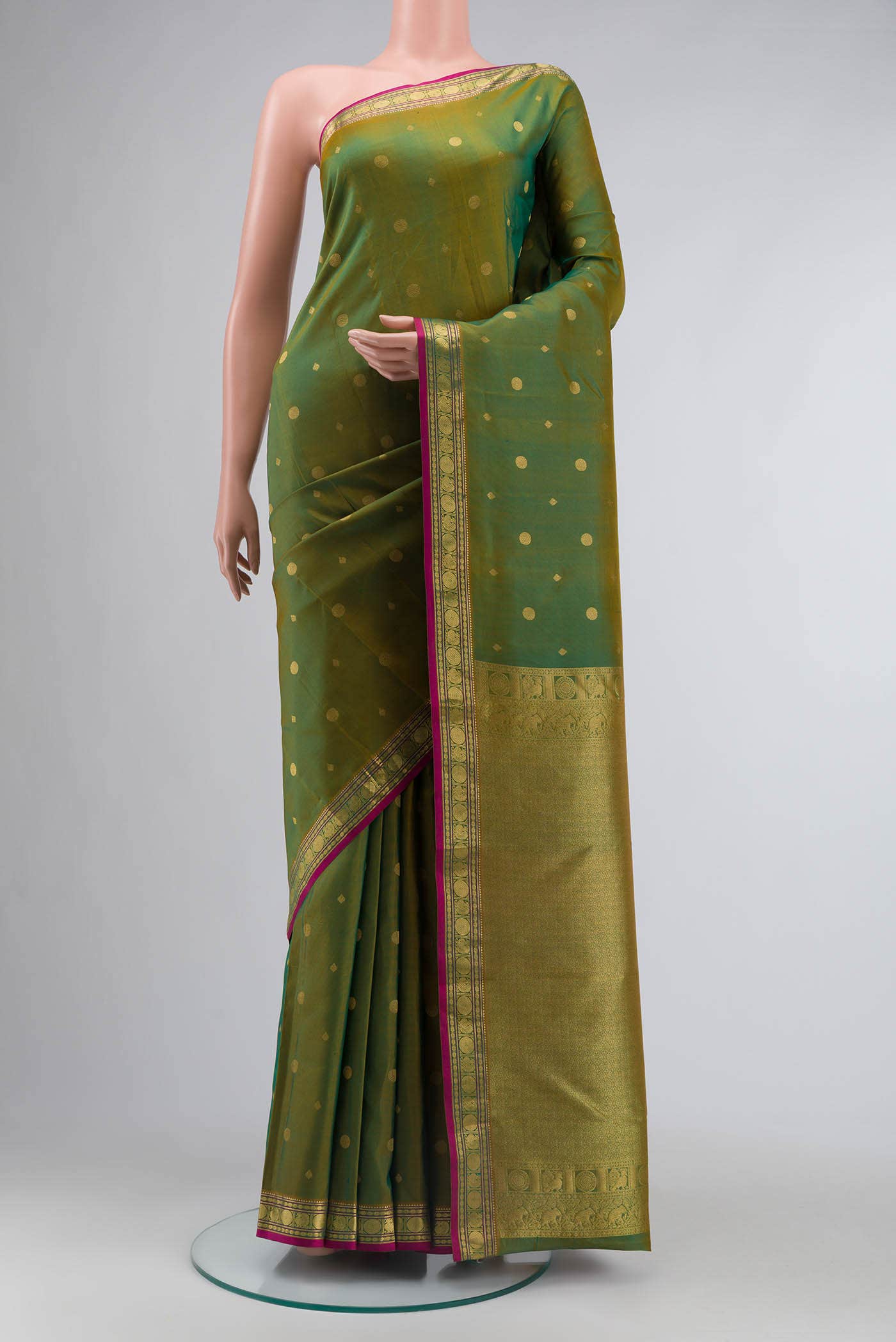 Green Kanchipuram Silk Saree