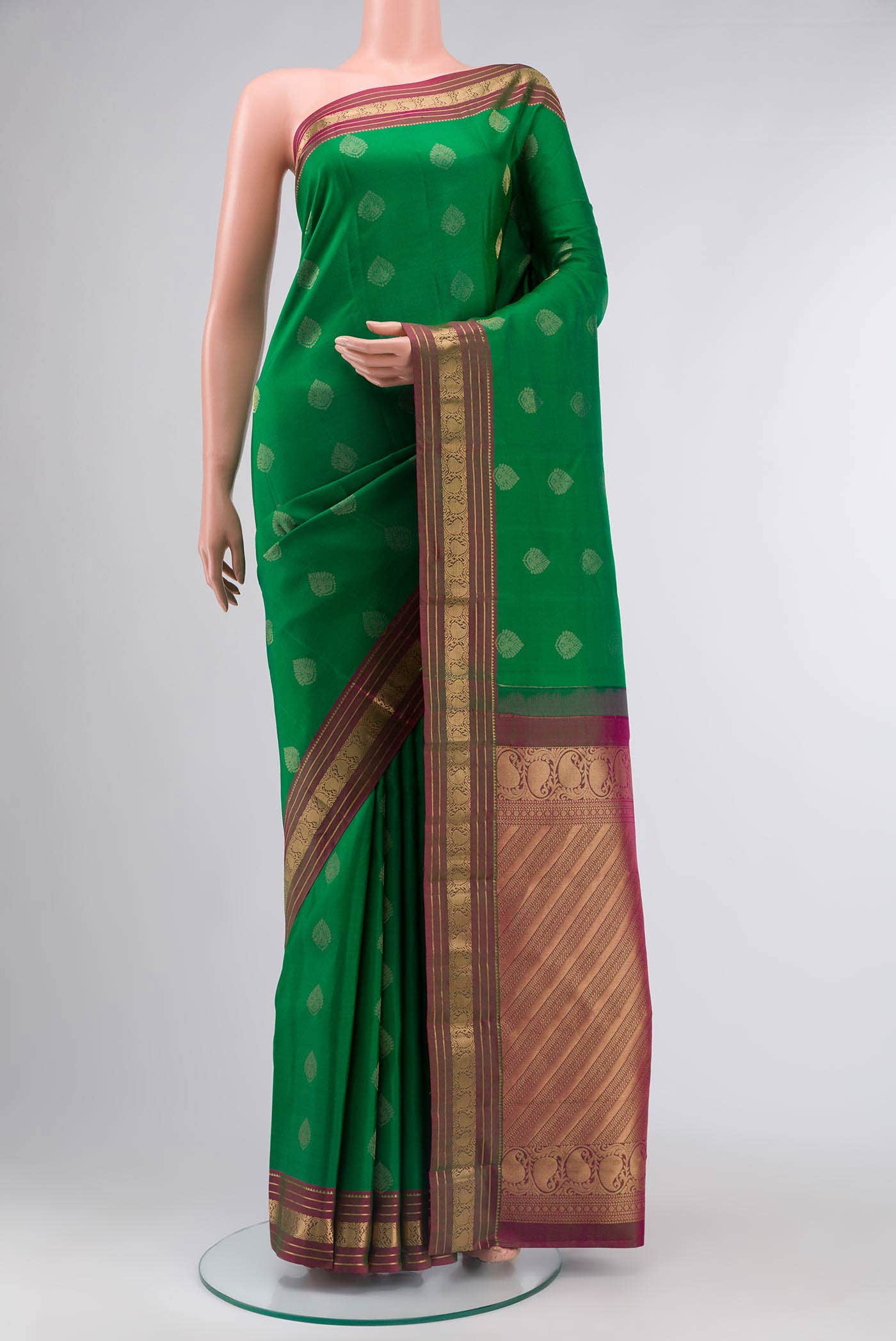 Green Kanchipuram Silk Saree