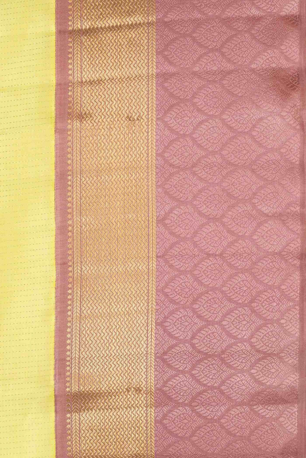 Pure Silk Pure Zari Light Green Dual Tone Kanchipuram Saree
