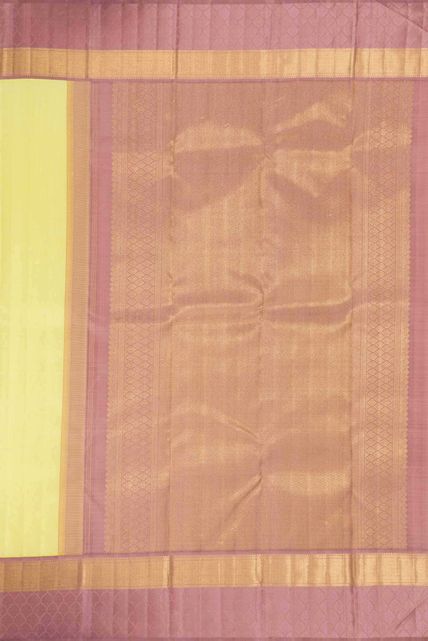 Pure Silk Pure Zari Light Green Dual Tone Kanchipuram Saree