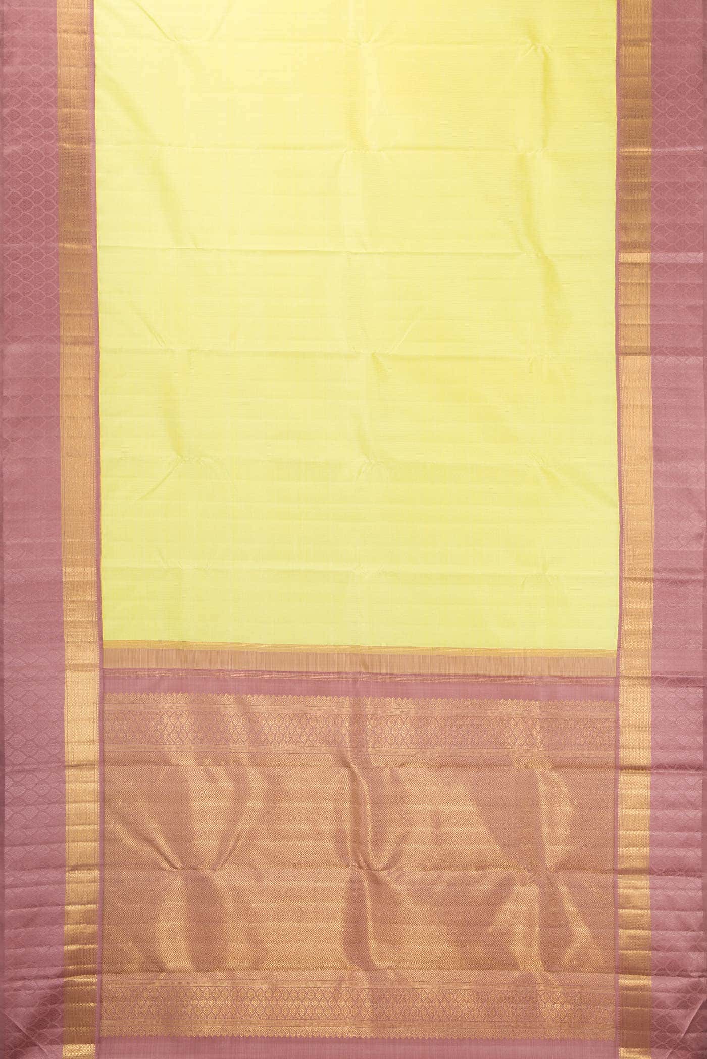 Pure Silk Pure Zari Light Green Dual Tone Kanchipuram Saree