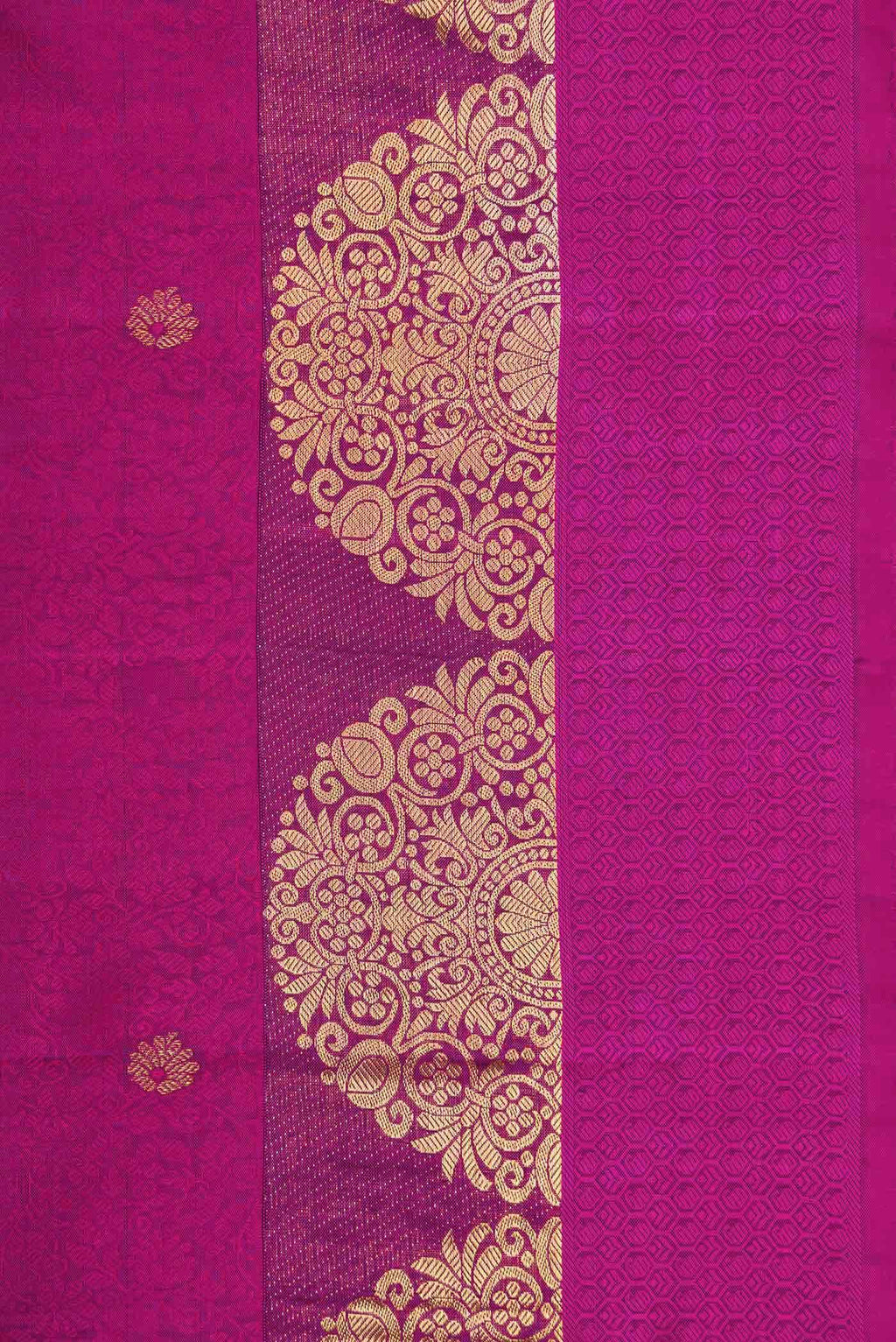 Pure Silk Pure Zari Purple Dual Tone Kanchipuram Saree