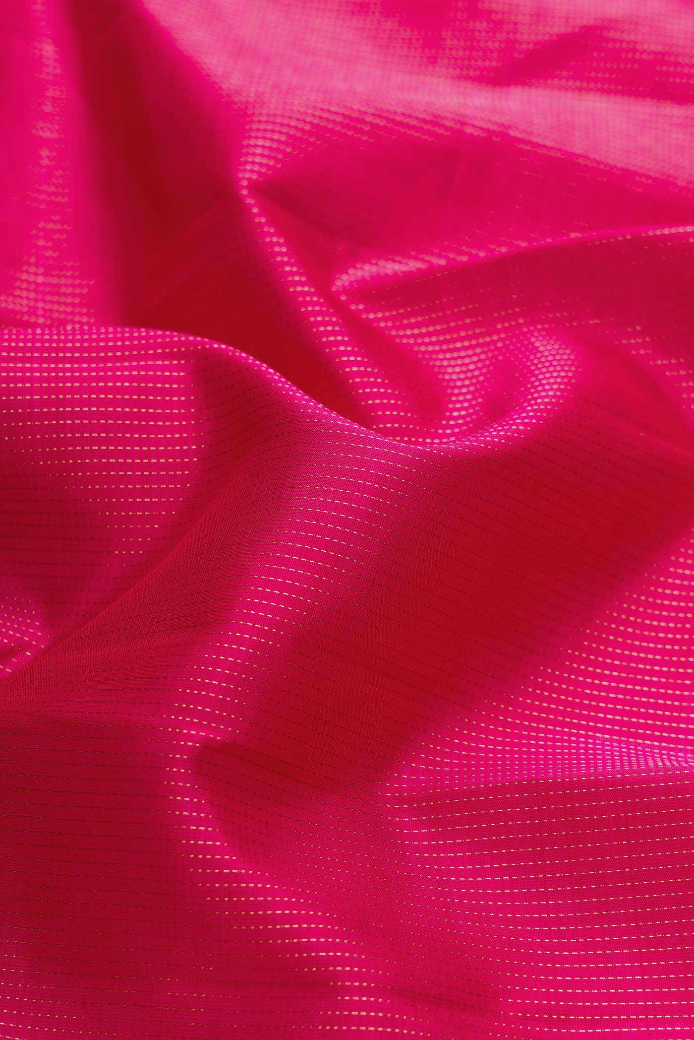 Pure Silk Pure Zari Pink Dual Tone Kanchipuram Saree