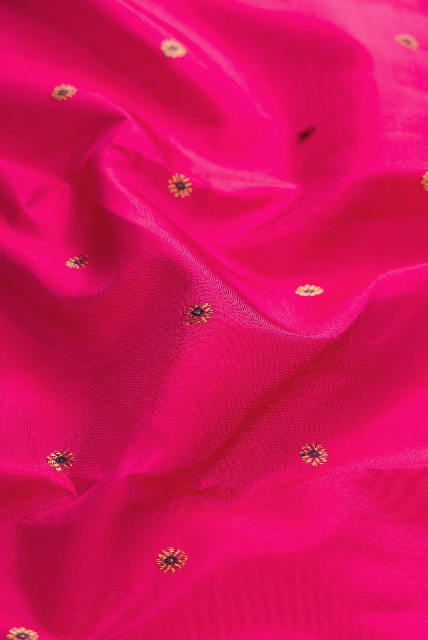 Pure Silk Pure Zari Pink Dual Tone Kanchipuram Saree