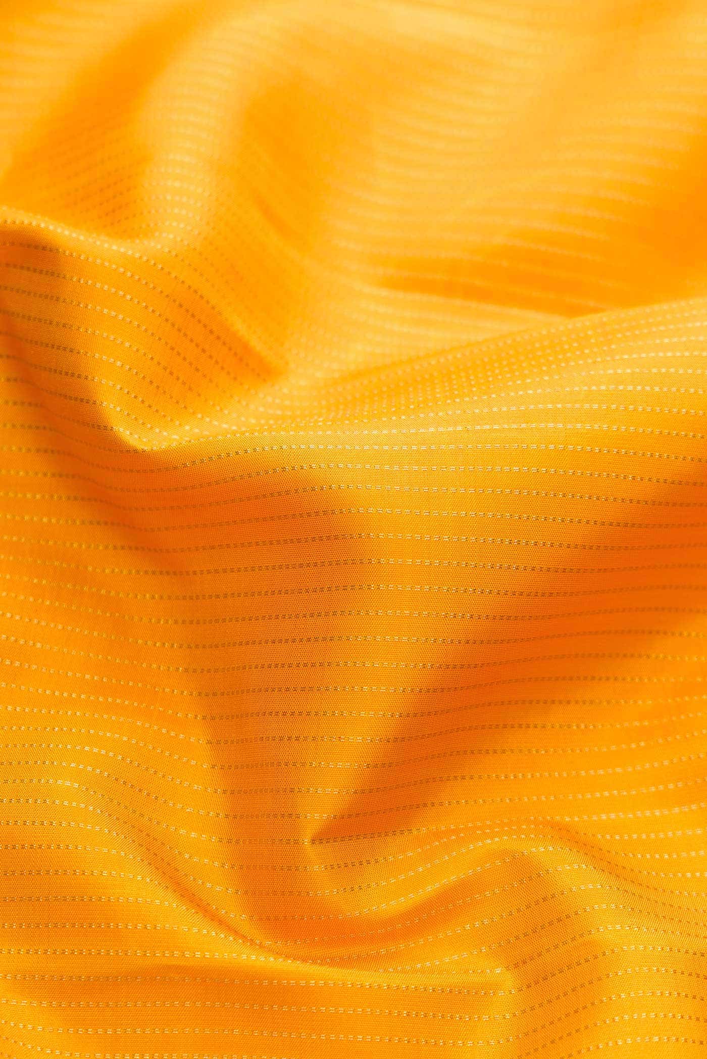 Yellow Kanchipuram Silk Saree