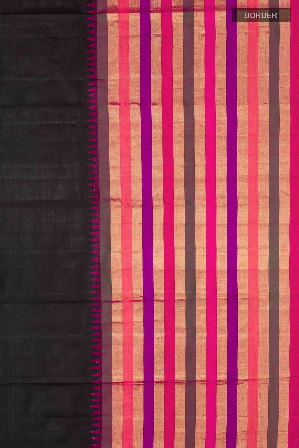 Black Kanchipuram Silk Saree