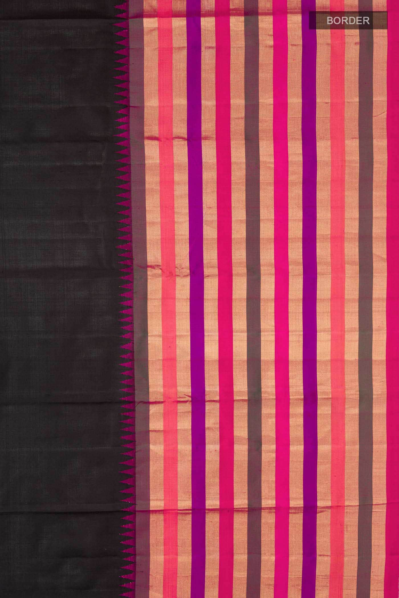 Black Kanchipuram Silk Saree