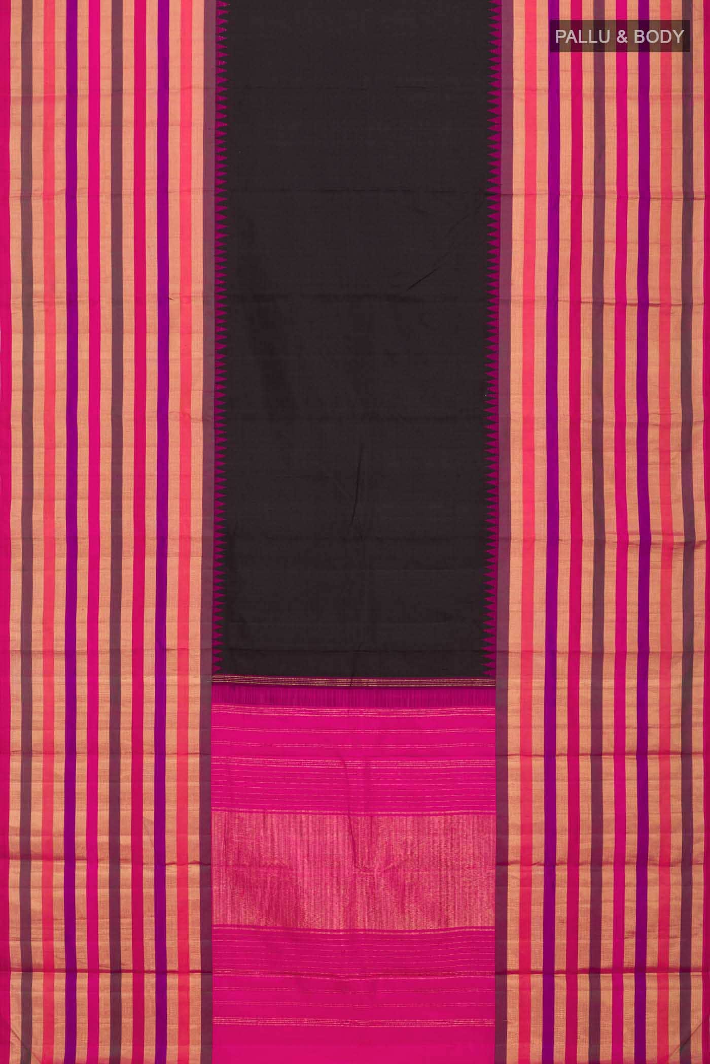 Black Kanchipuram Silk Saree