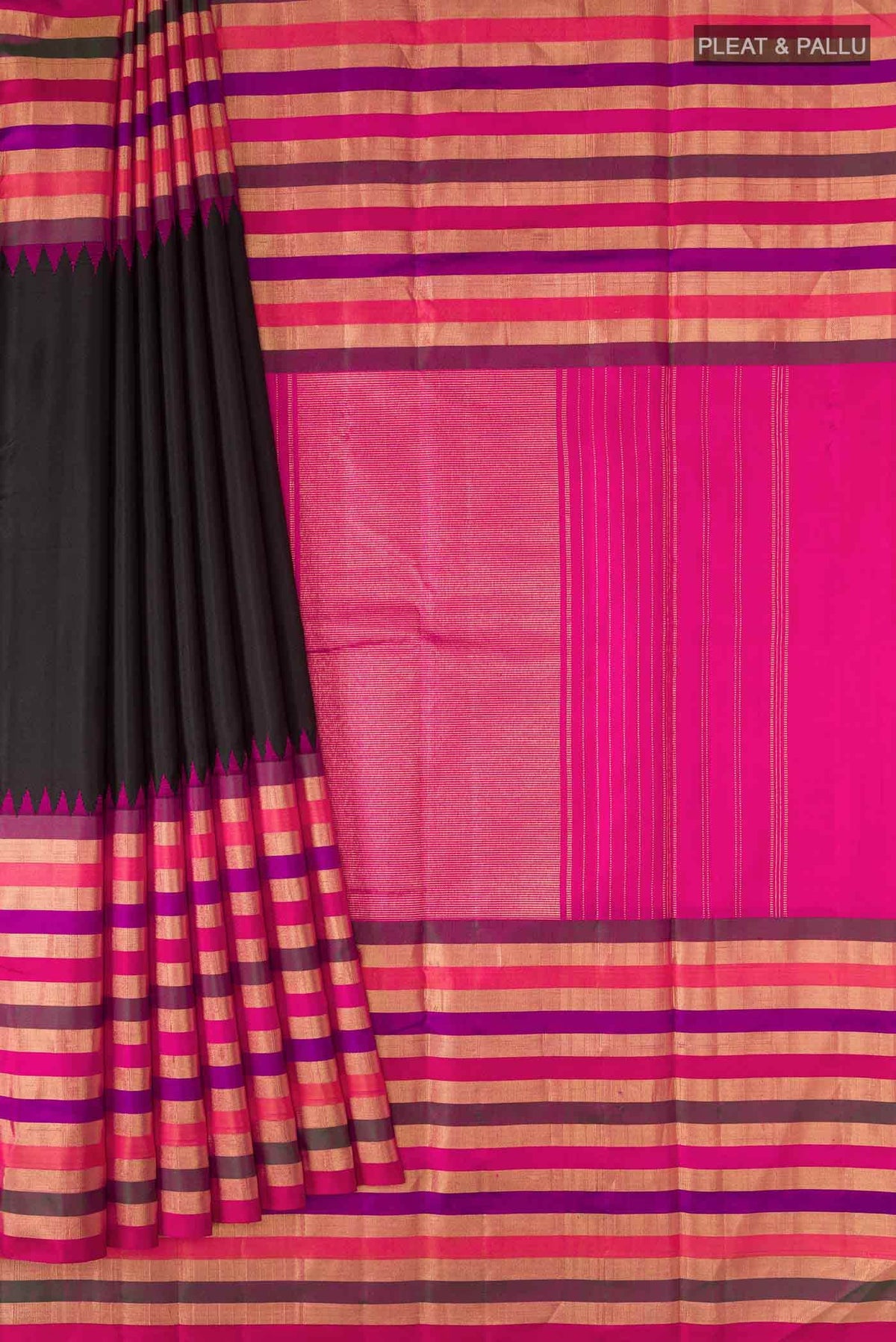 Black Kanjivaram Silk Saree