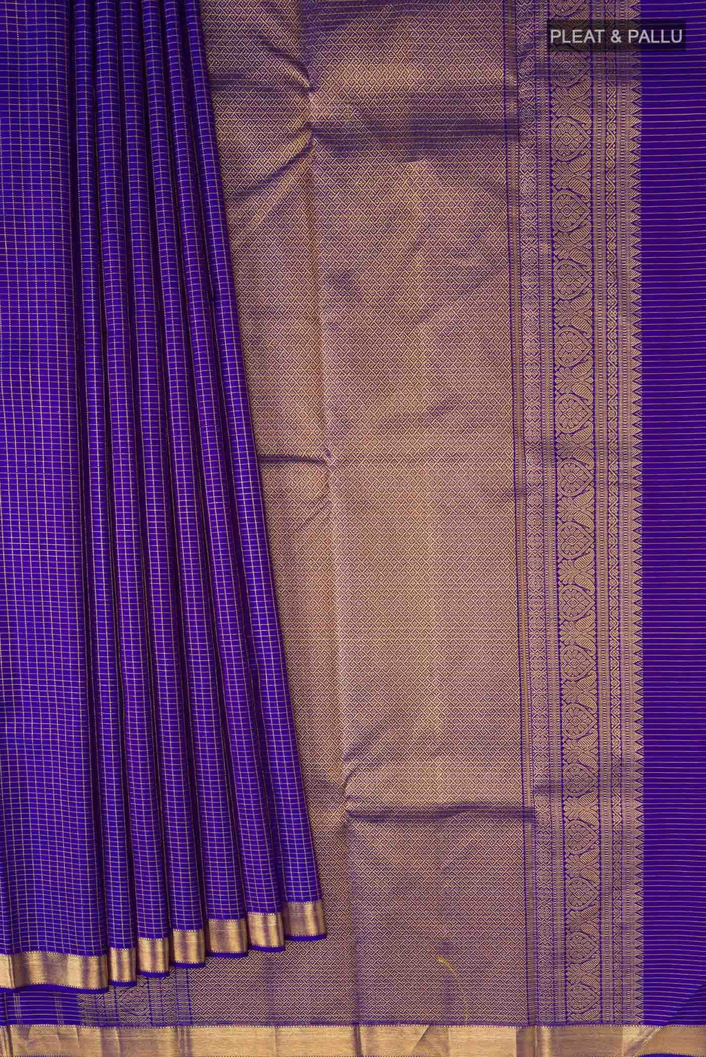 Blue Kanchipuram Silk Saree