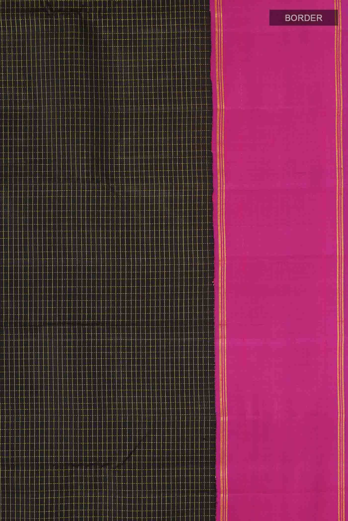 Black Kanchipuram Silk Saree