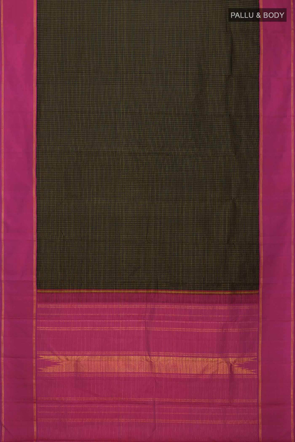 Black Kanchipuram Silk Saree